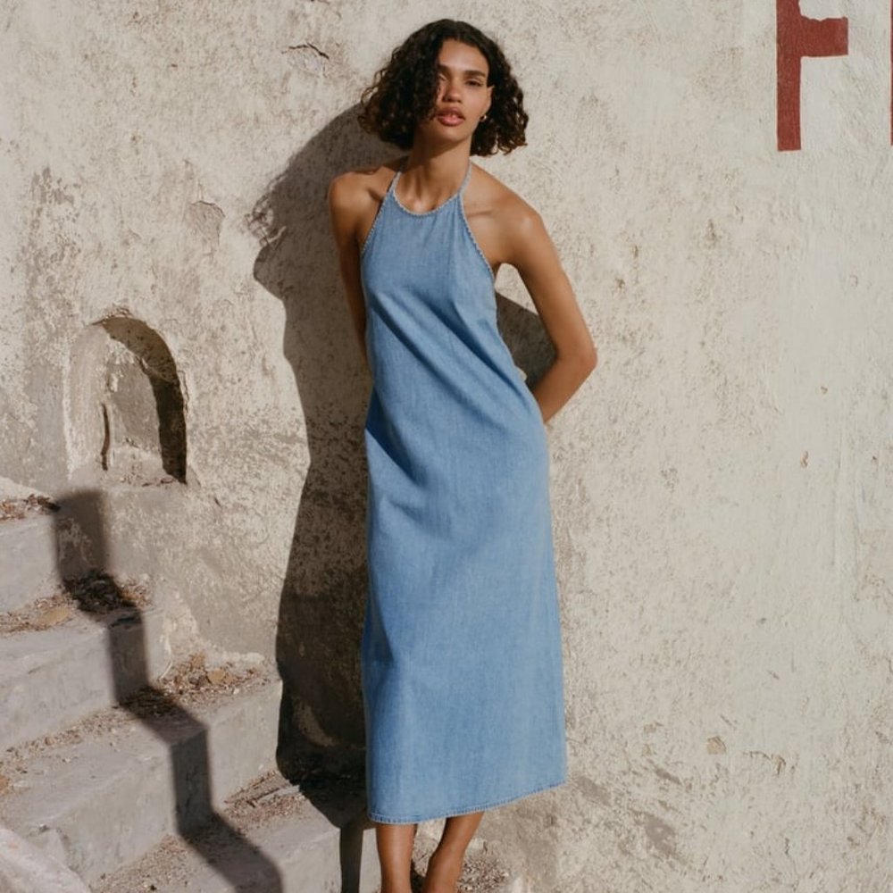 Denim Midi Dress